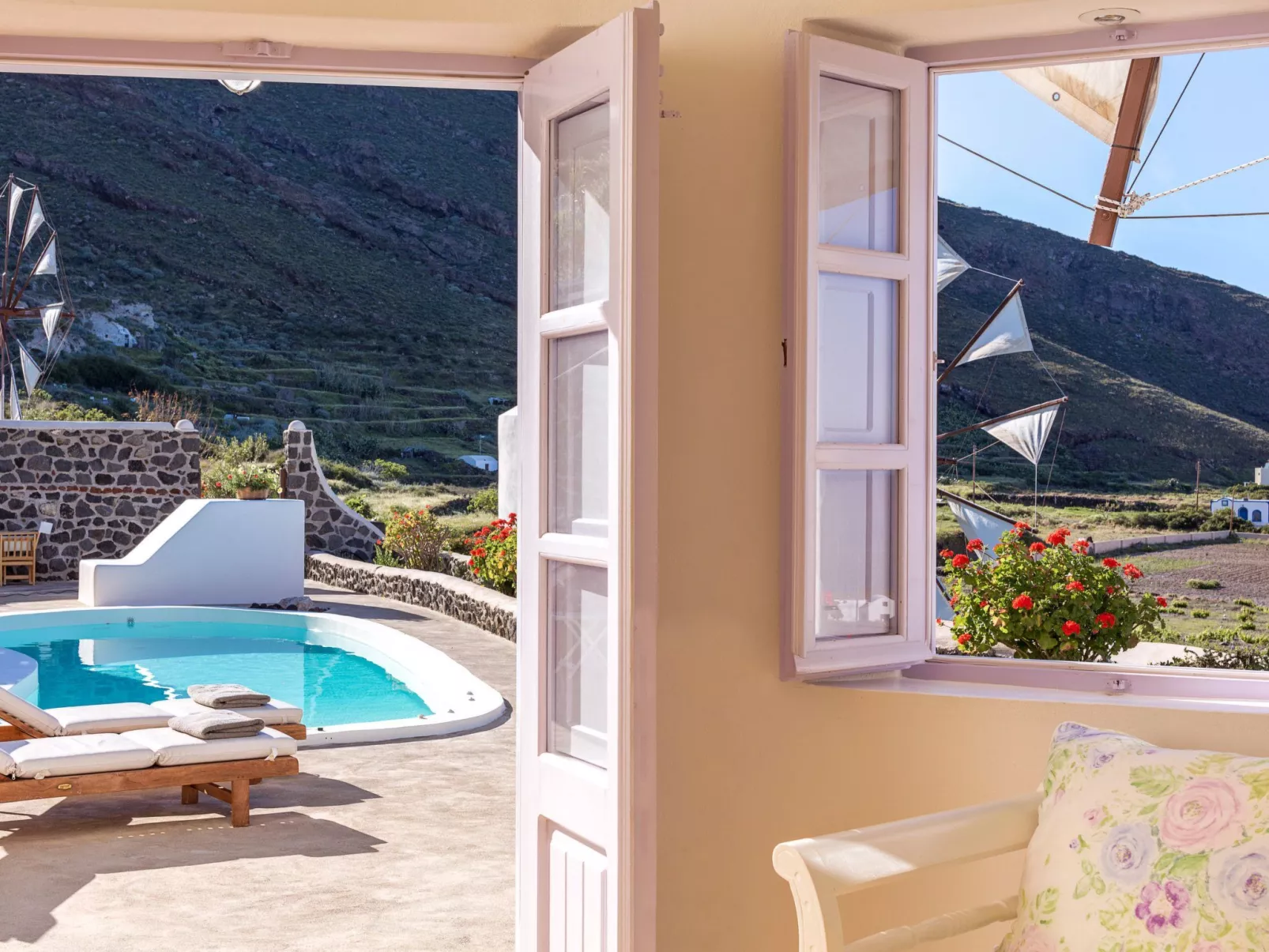 Mit Privatpool für 5 Personen ca. 85 m&sup2; in Santorini, Ägäis (Santorin)