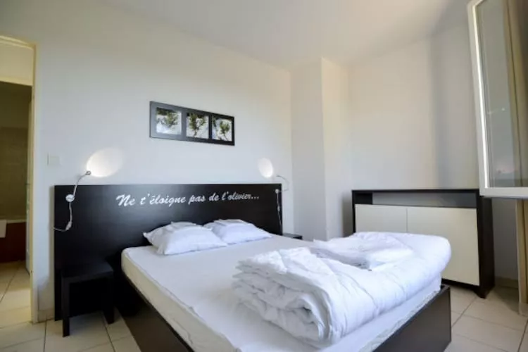 Résidence du Château de Jouarres - Azille // Apt 3 P 6 pers - Schlafzimmer