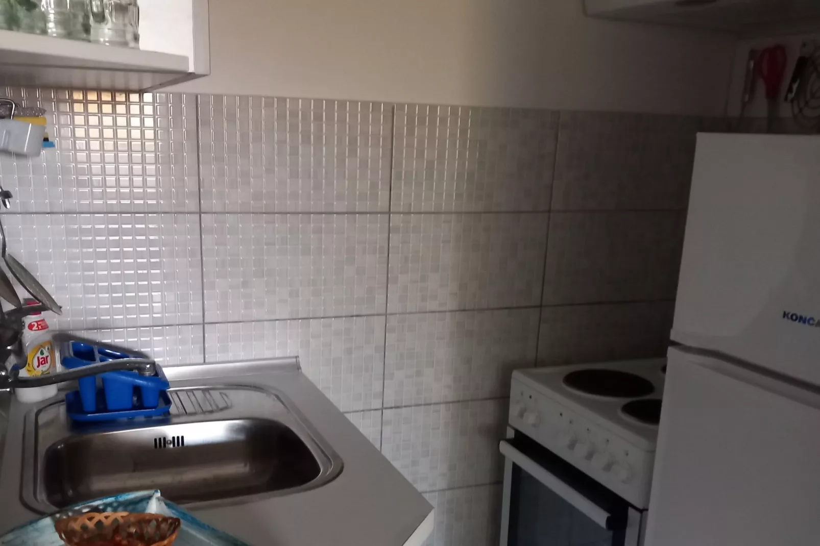 Guest House Green Corner Supetarska Draga - Studio Apartment with Terrace And Sea View - Küche