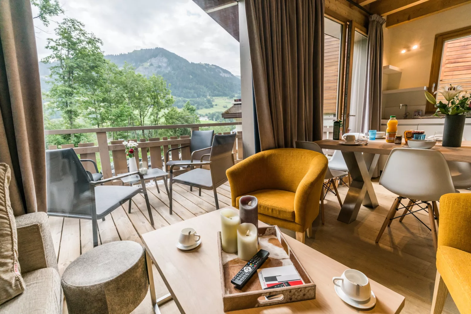 Les Portes de Megève 14 - Wohnzimmer
