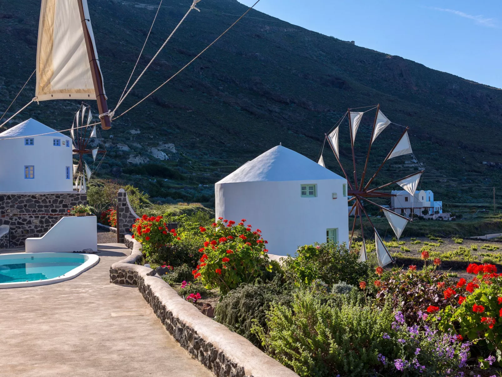 Mit Privatpool für 5 Personen ca. 85 m&sup2; in Santorini, Ägäis (Santorin) - Outside