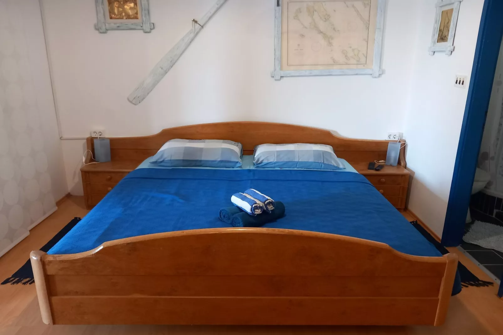 Guest House Green Corner Supetarska Draga - Studio Apartment with Terrace And Sea View - Schlafzimmer