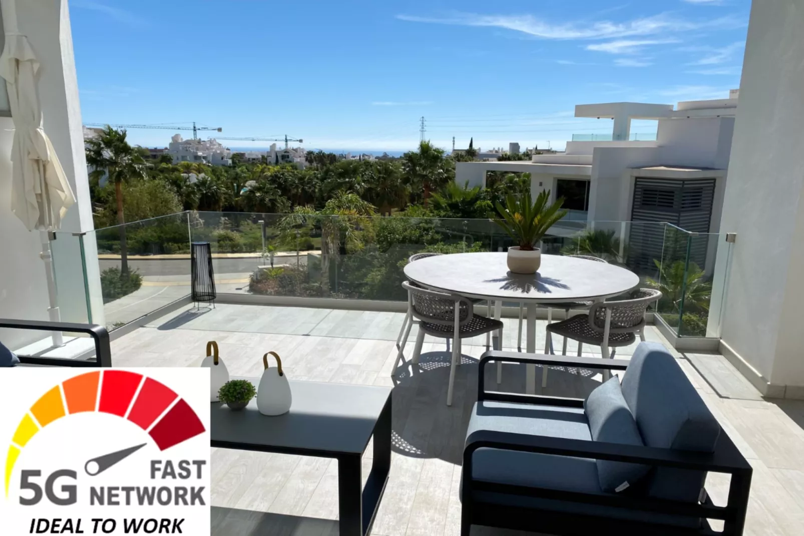 Stylish 2-Bed Apartment | Alcazaba Lagoon (1713) - Terrasse / balcon