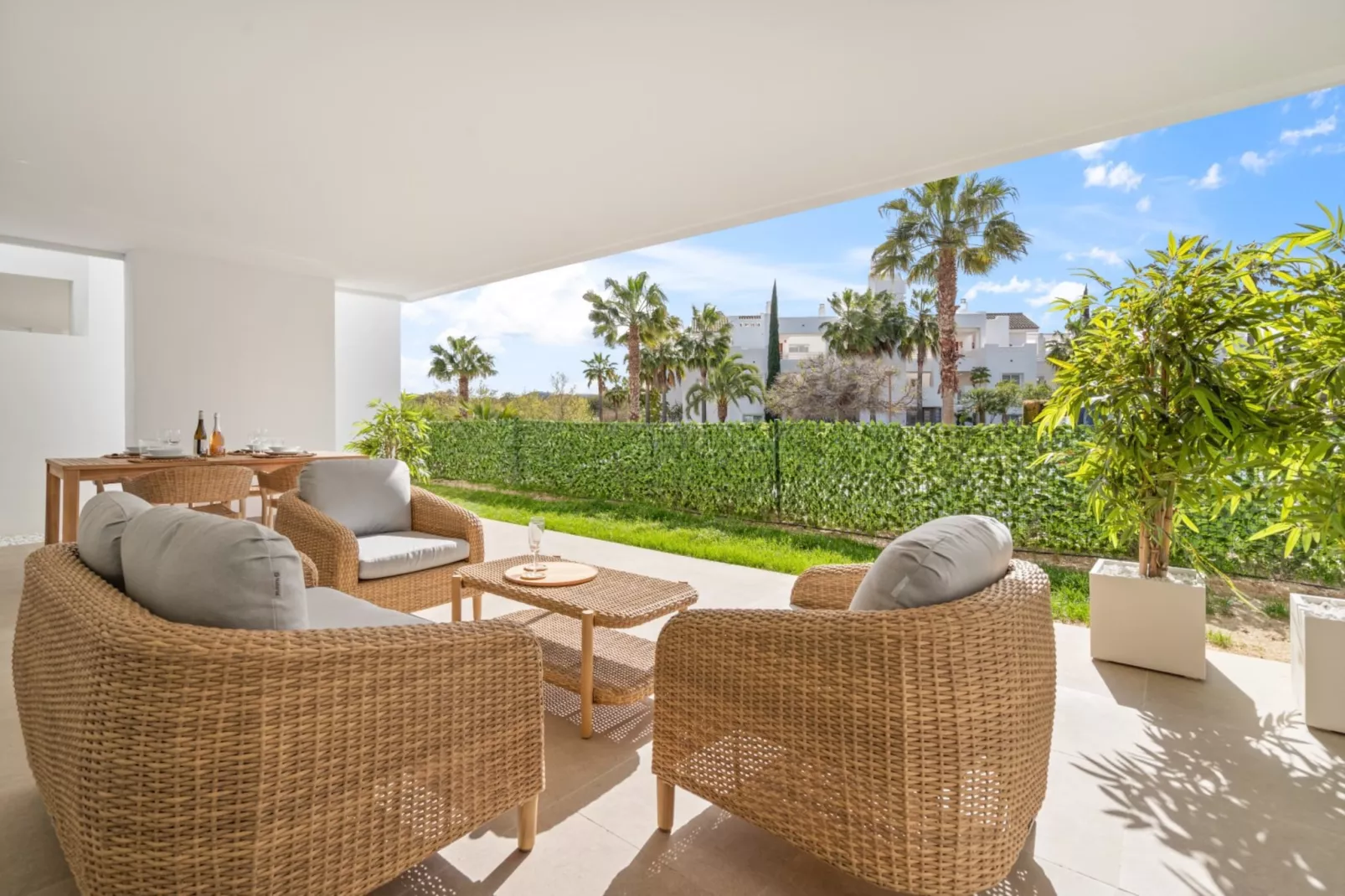 Stylish 4 Pers. Apt. ALCAZABO LAGOON (2005/06) - Terrasse / balcon