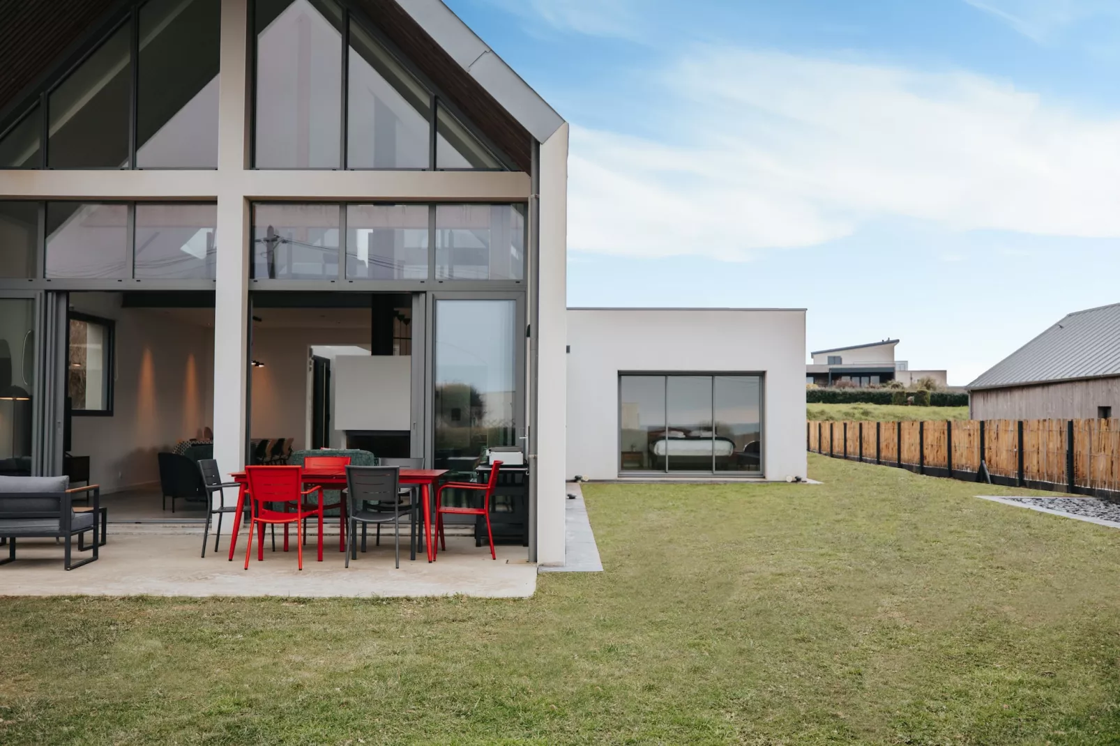 Architekten Villa mit Meerblick - Außenbereich Sommer
