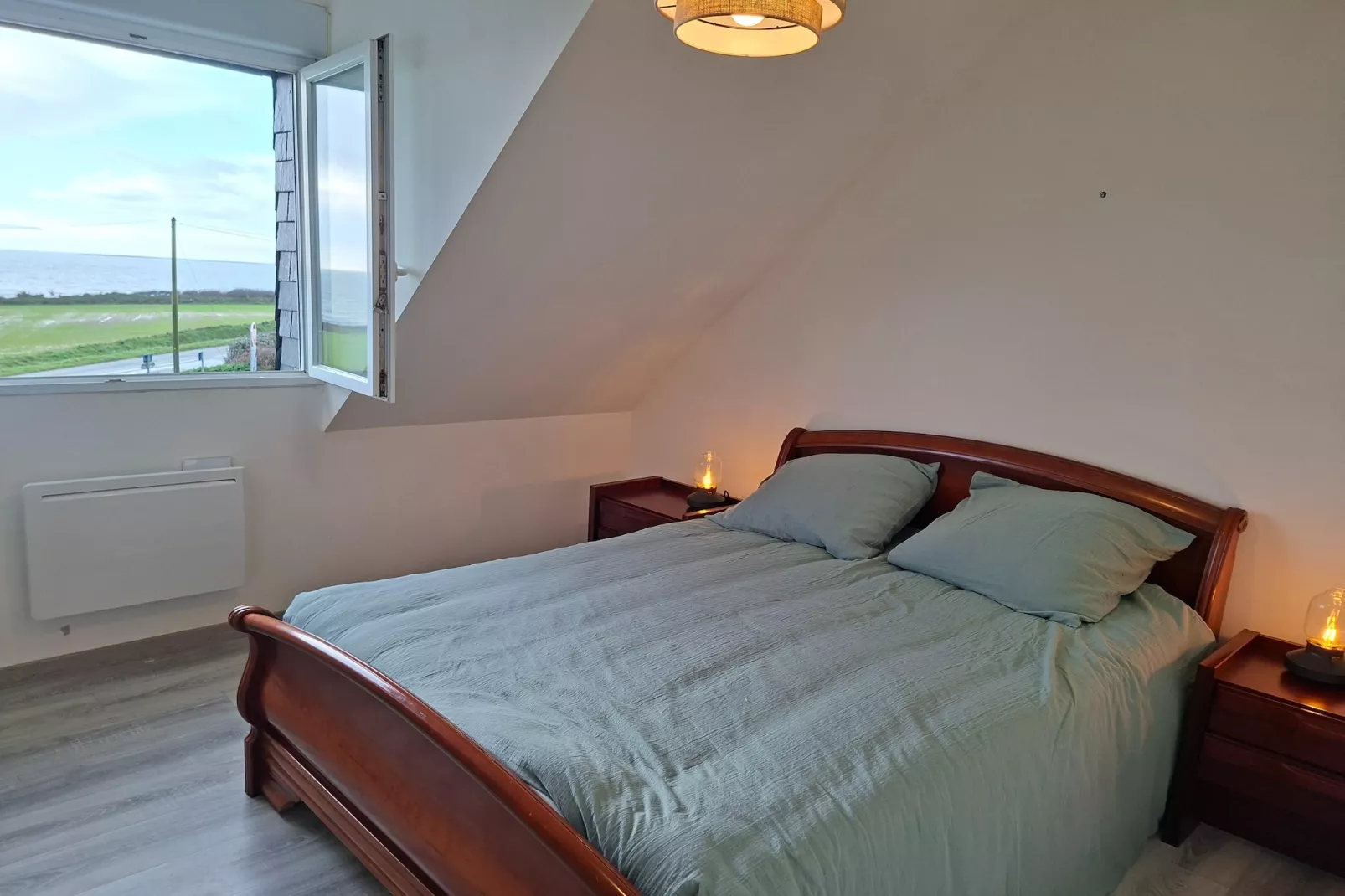 Ferienhaus mit Panoramablick Le Conquet - Schlafzimmer