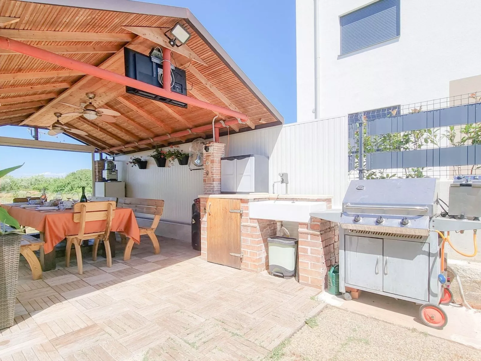 Appartement "Barbara" mit Blick auf das Wasser - Dehors