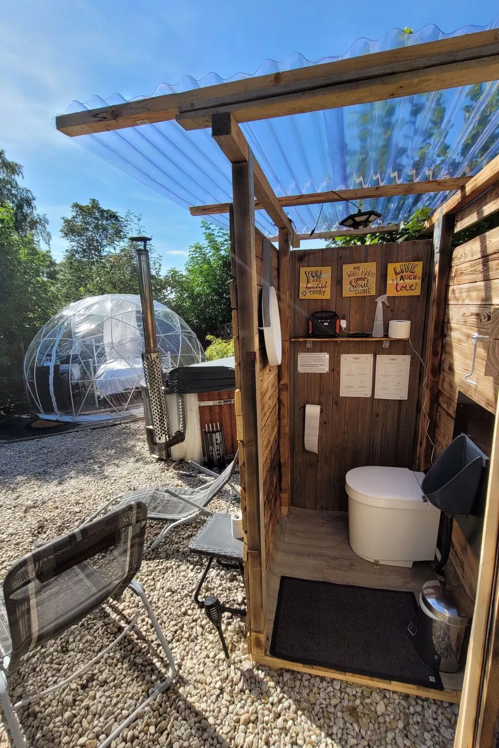 Bubble Übernachtung im Fichtelgebirge - Draußen