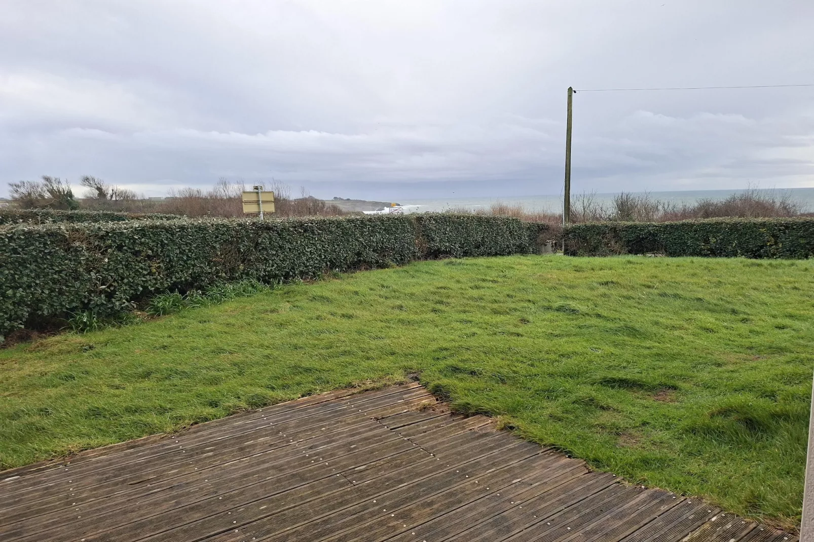 Ferienhaus mit Panoramablick Le Conquet - Garden in winter