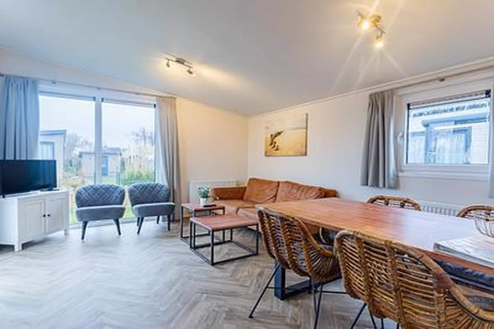 Duinhoeve chalet Schelp - Wohnzimmer