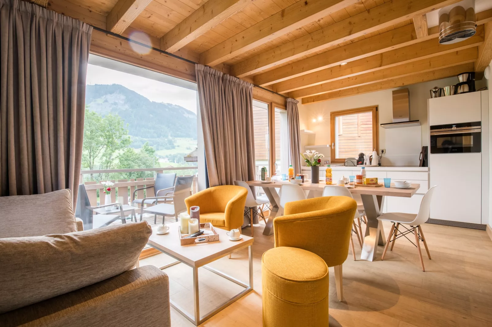 Les Portes de Megève 14 - Wohnzimmer