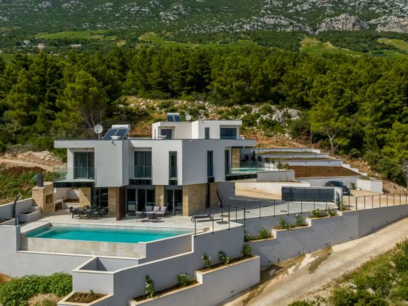 Beachfront villa Mare with seaview and pool - Dehors