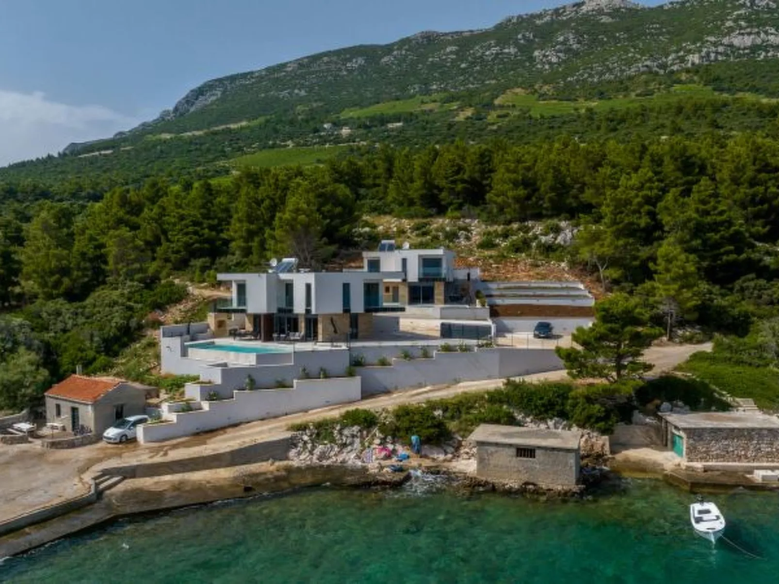 Beachfront villa Mare with seaview and pool - Dehors