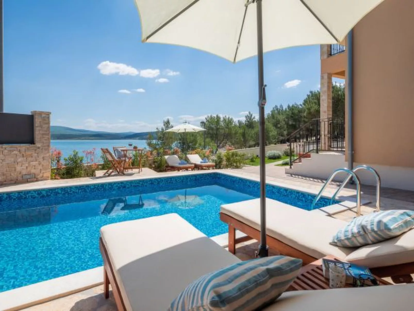 Beachfront villa Noa with heated pool - Image-tags.info