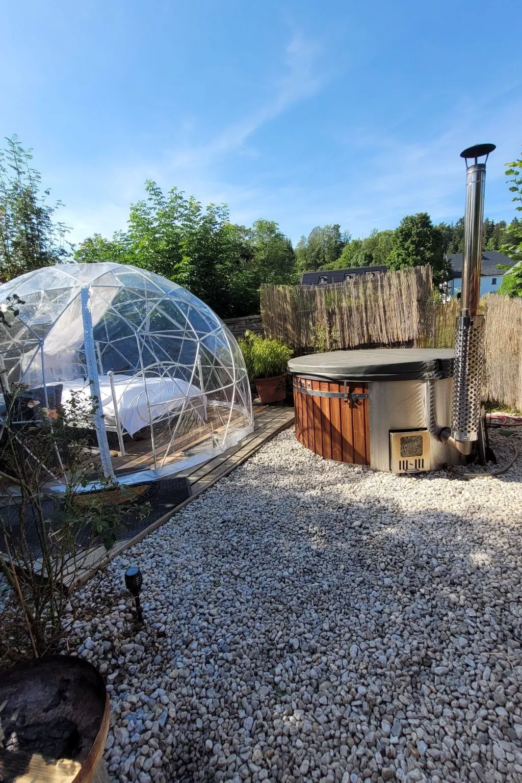 Bubble Übernachtung im Fichtelgebirge - Draußen