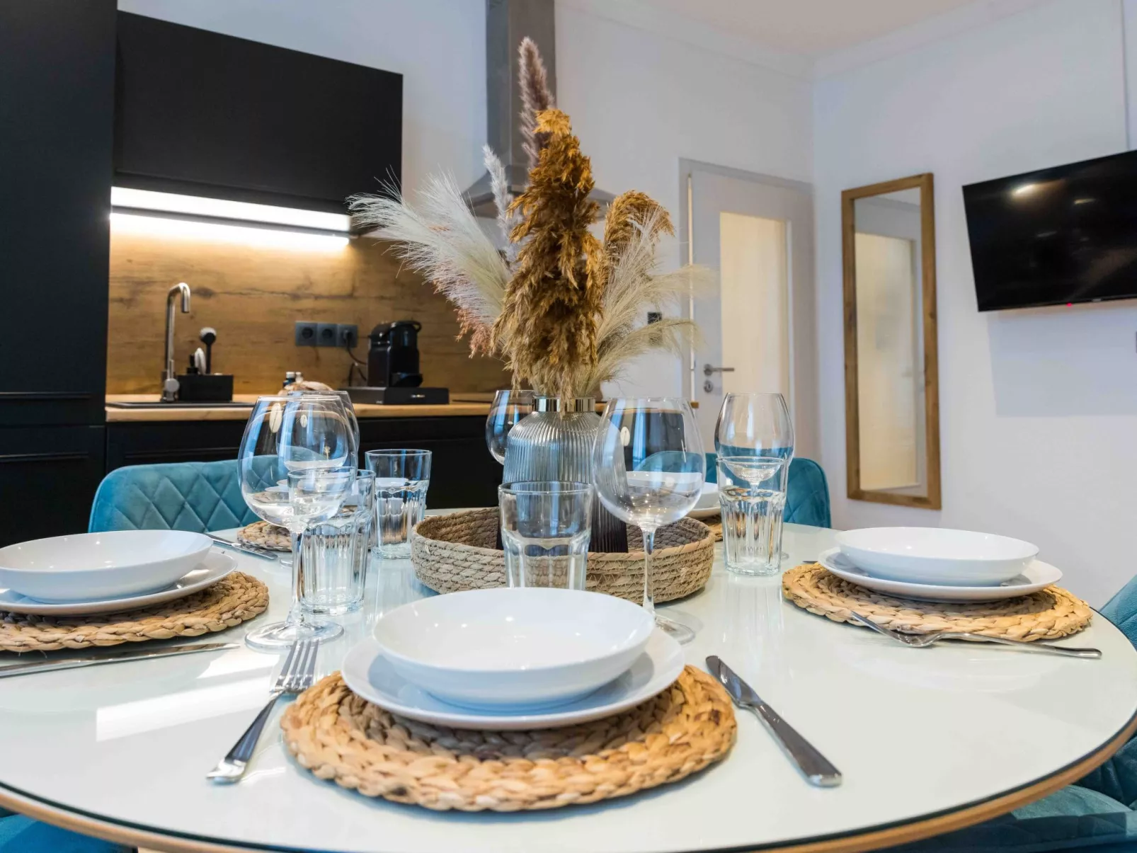 Schiller Apartment im Zentrum von Hof. Küche, Parkplatz, 250MBit Wlan - Inside