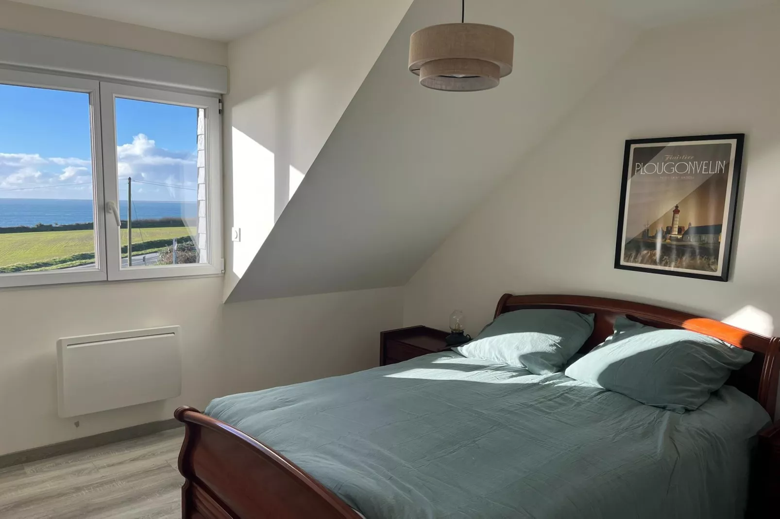 Ferienhaus mit Panoramablick Le Conquet - Schlafzimmer