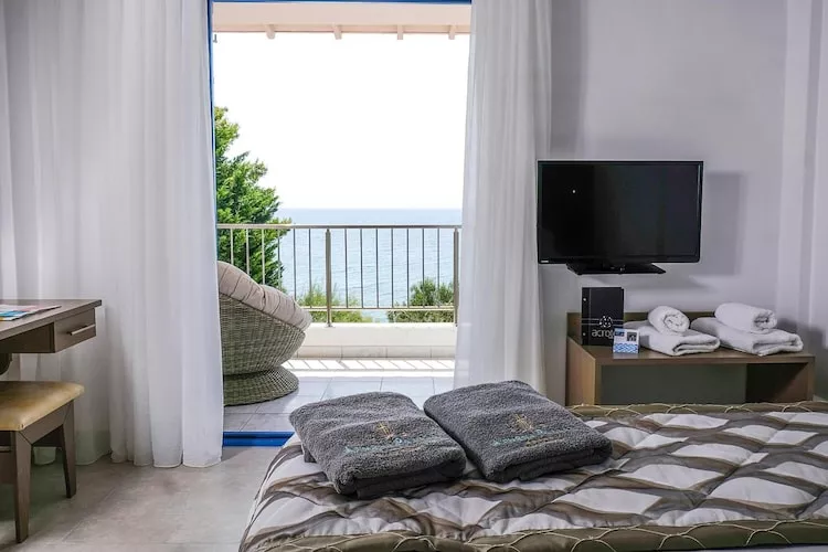 Holiday residence Acrotel Athena Villas, Elia Beach-Maisonette - Schlafzimmer