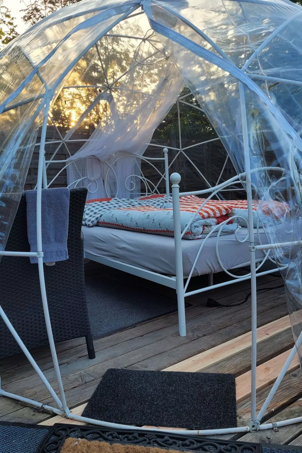 Bubble Übernachtung im Fichtelgebirge - Drinnen