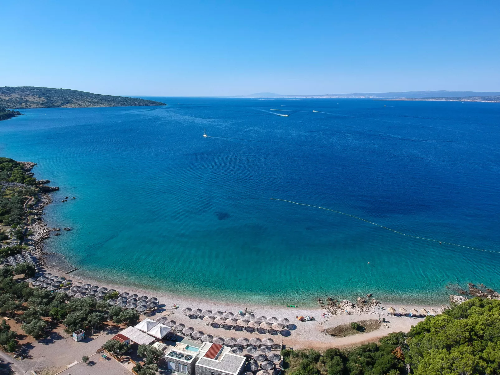 Für 4 Personen ca. 75 m&sup2; in Punat, Adriaküs - Area