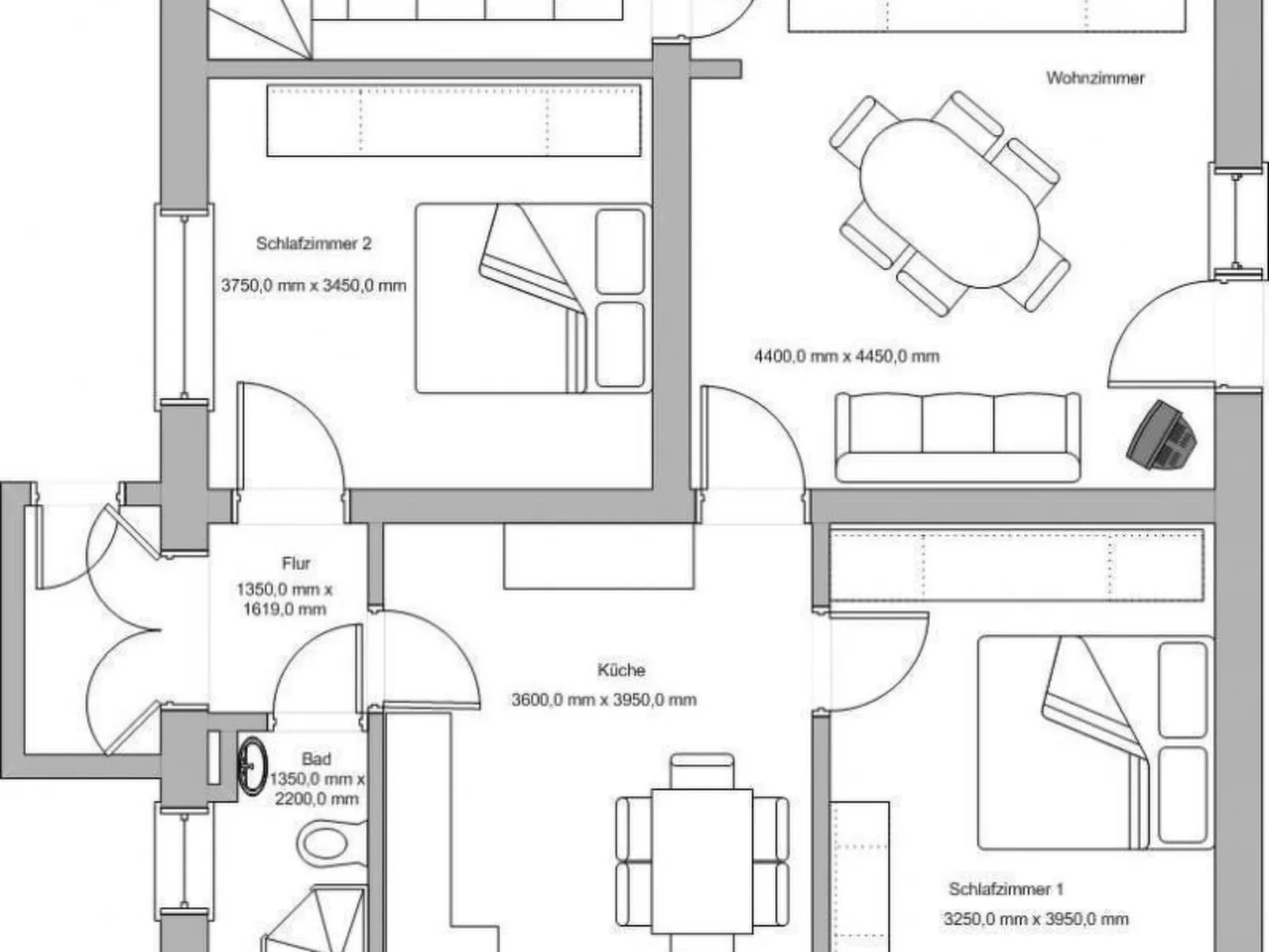 In ruhiger Lage in der Nähe zahlreicher Wanderro - Dedans
