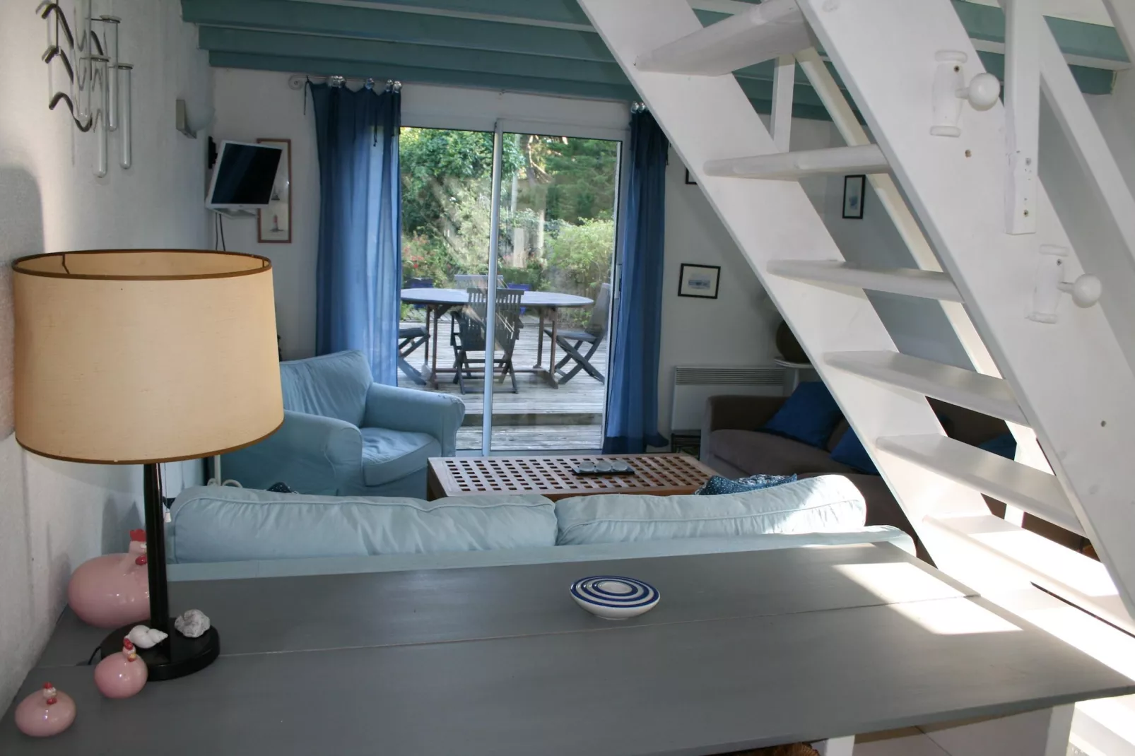 Charmante maison de vacances à 150 m de la plage - Salon