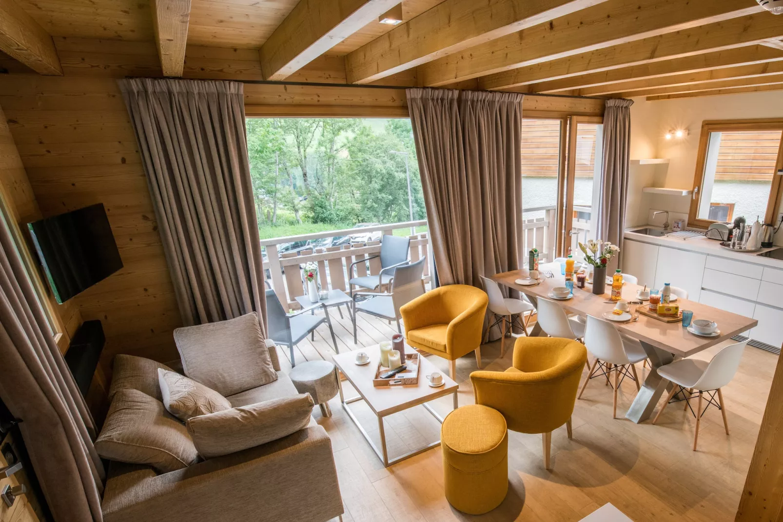 Les Portes de Megève 14 - Wohnzimmer