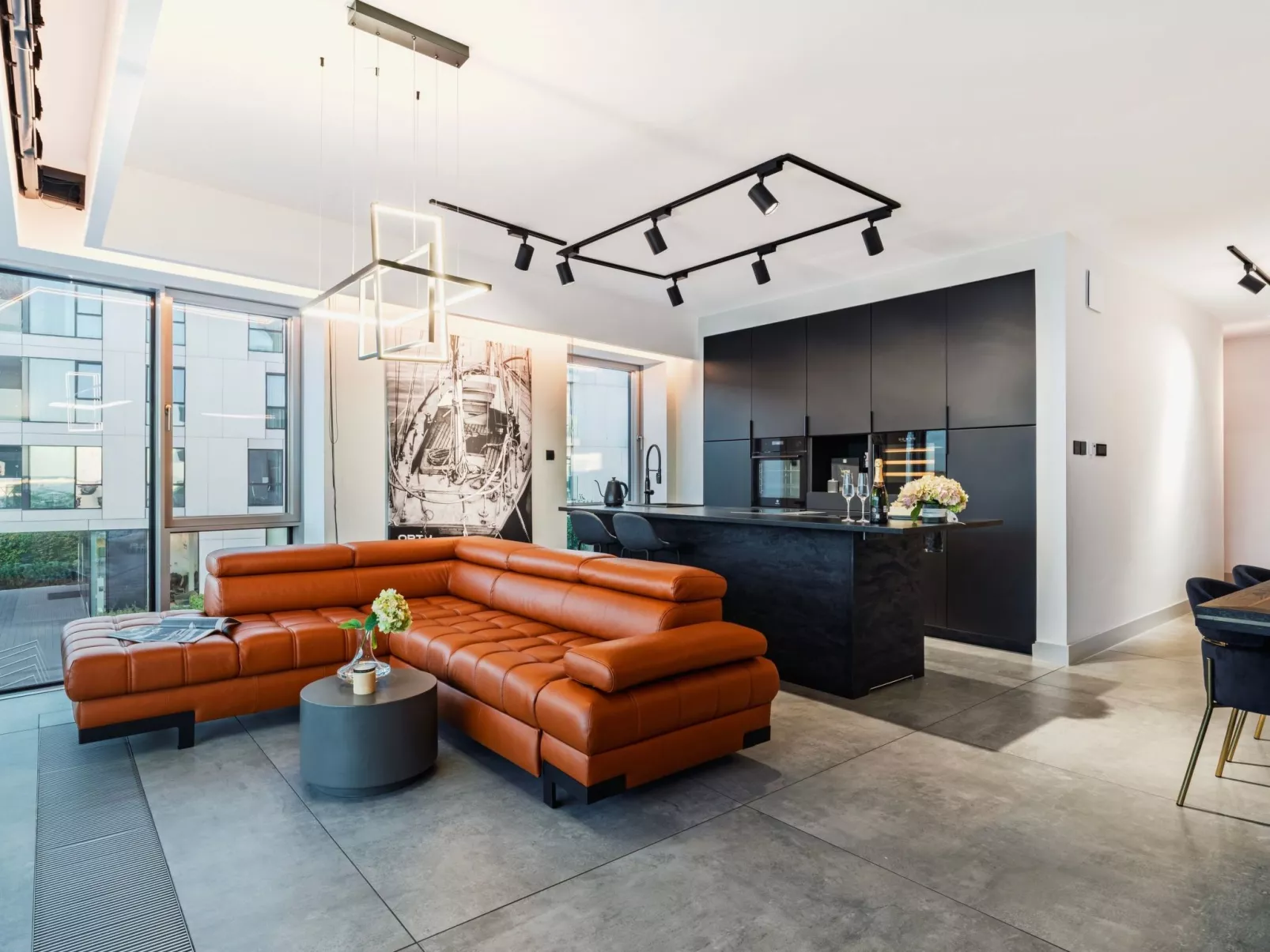 Yacht Park Apartment mit Panoramablick auf den Yachthafen in Gdynia, POLEN - Drinnen