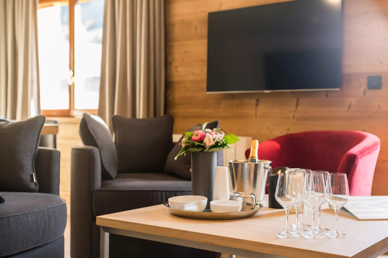 Les Portes de Megève 2 - Wohnzimmer