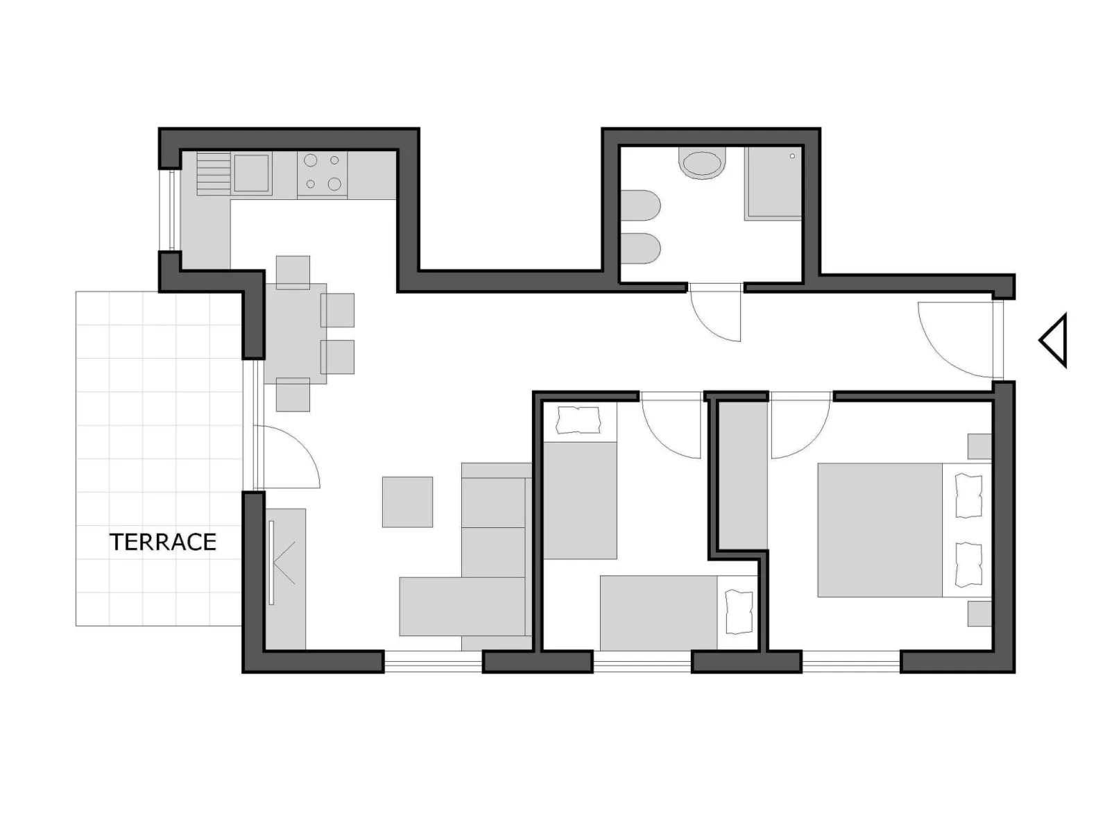 Wohnung in Monterol mit Garten und Terrasse - Image-tags.info
