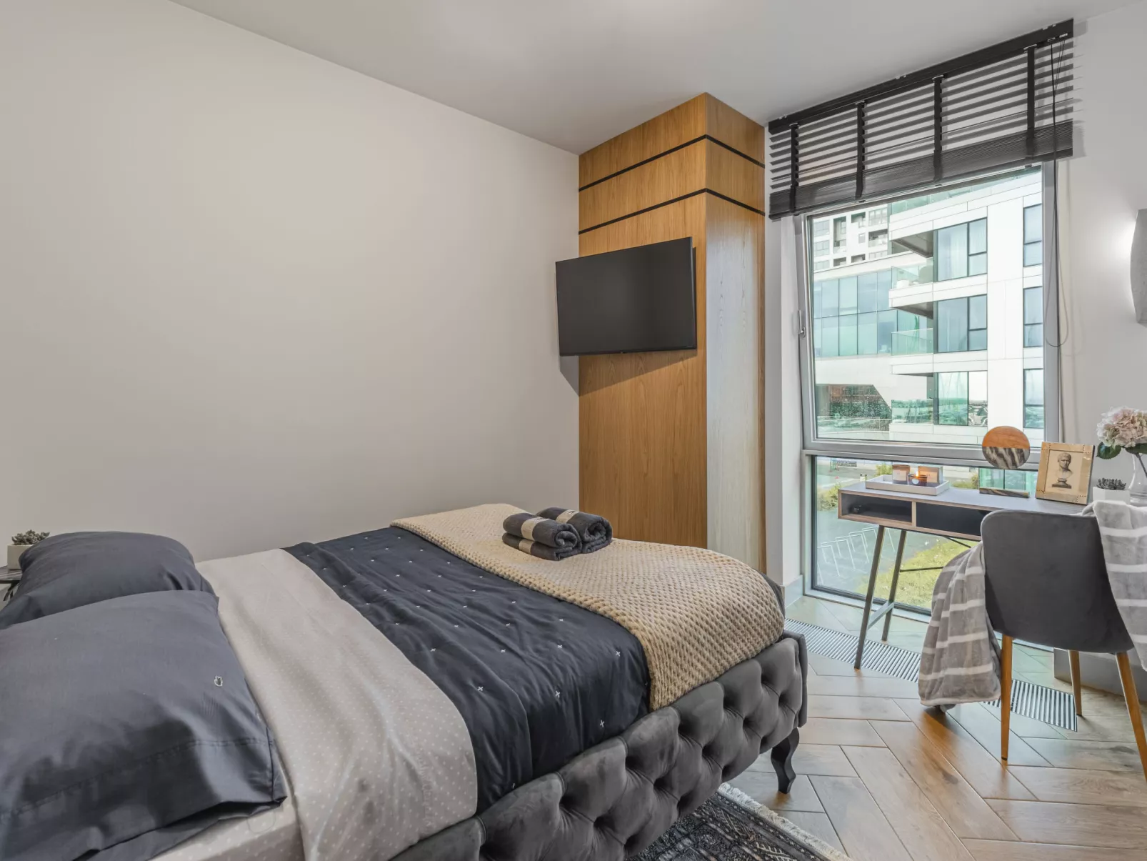 Yacht Park Apartment mit Panoramablick auf den Yachthafen in Gdynia, POLEN - Drinnen