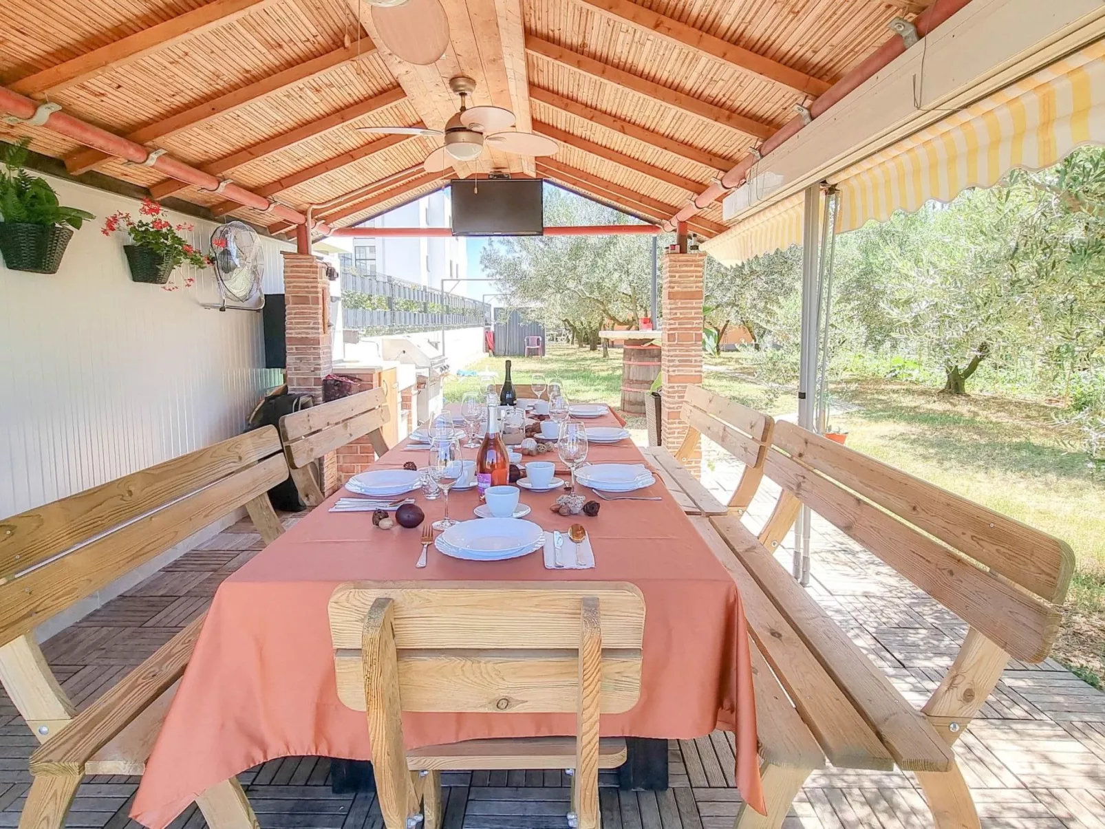 Appartement "Barbara" mit Blick auf das Wasser - Dehors