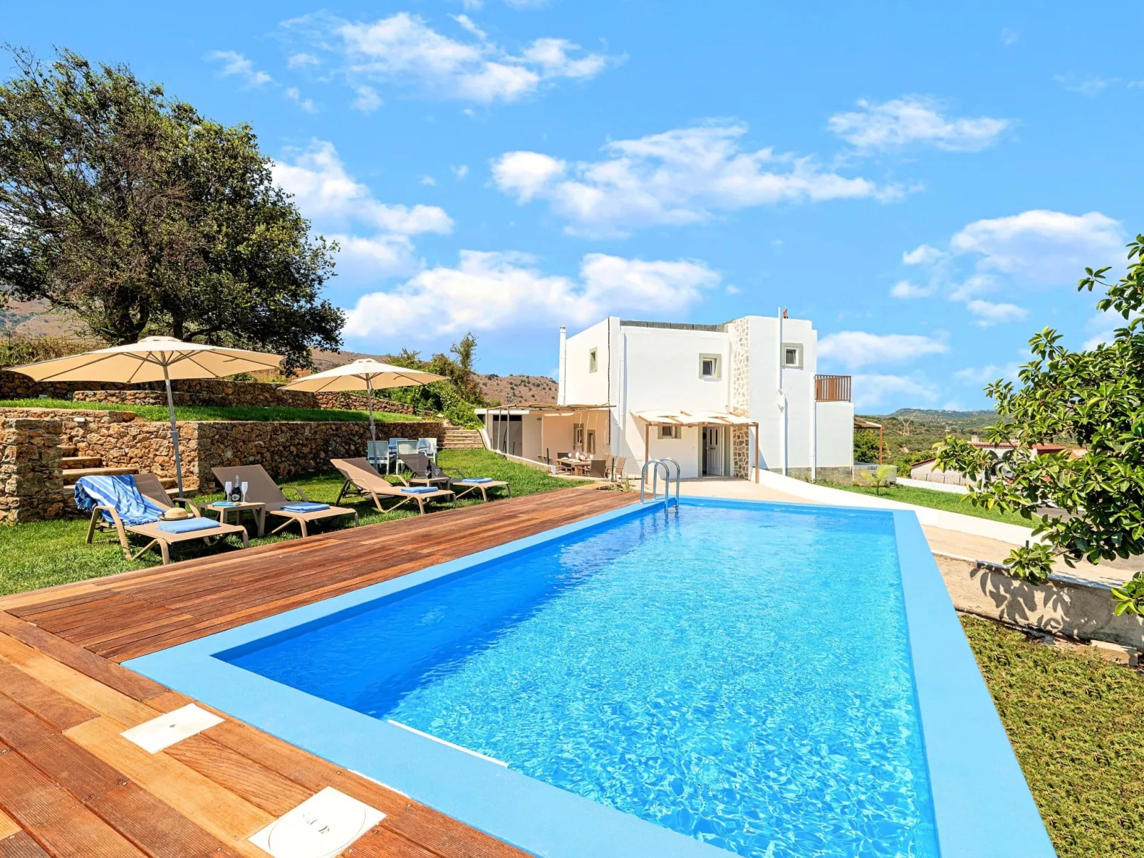 Georgioupolis Blaue Villa Privater Pool - Image-tags.info