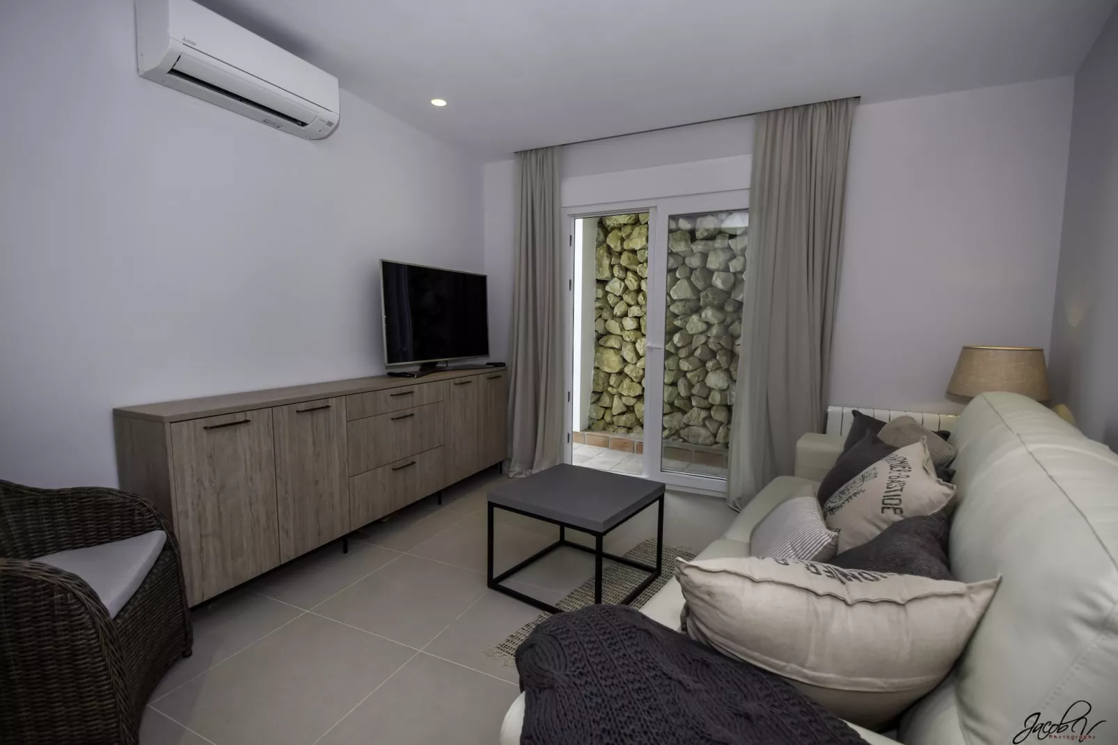 Tranquil Villa with Sea Views & Heated Pool! - Living room