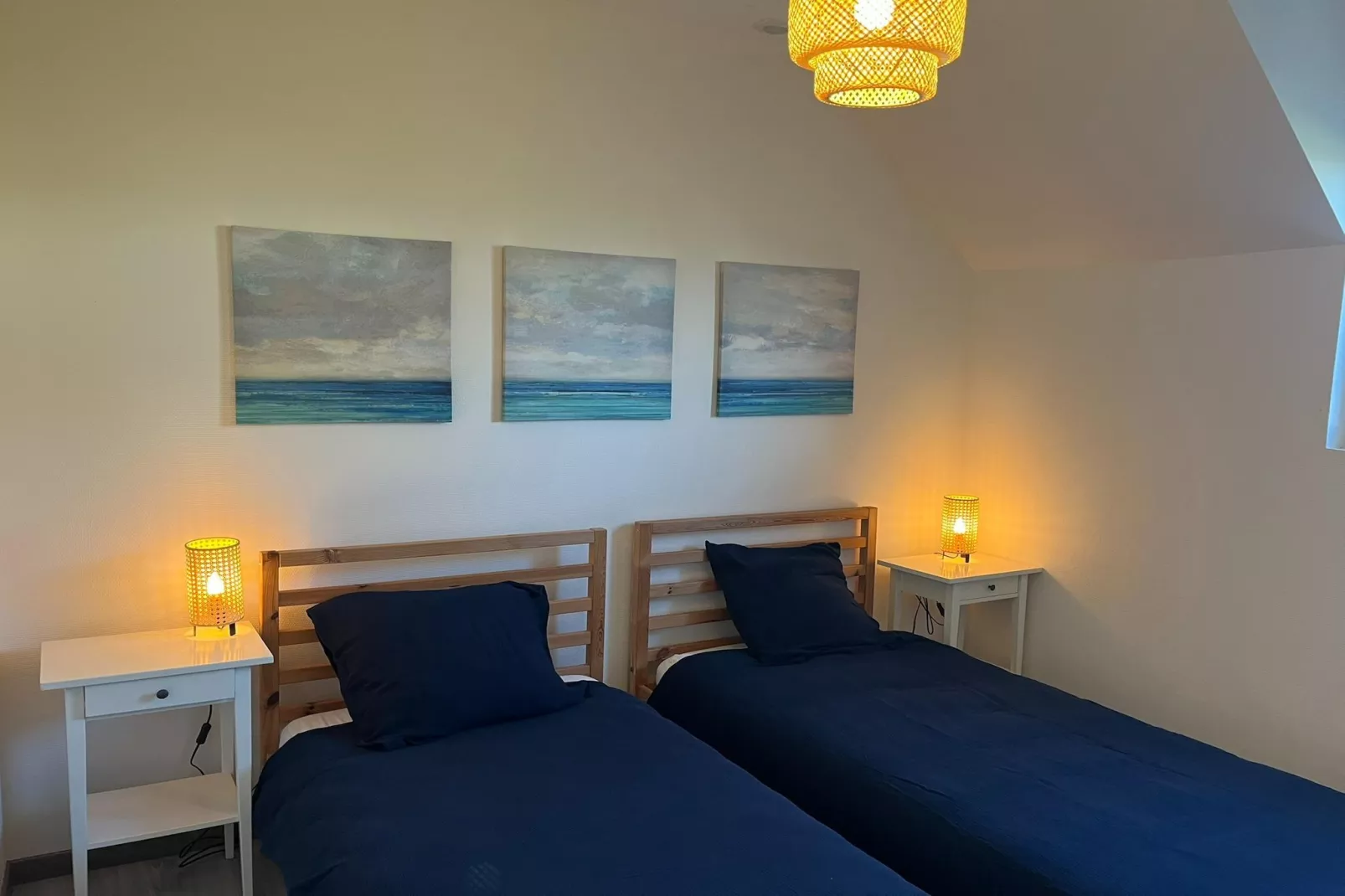 Ferienhaus mit Panoramablick Le Conquet - Schlafzimmer