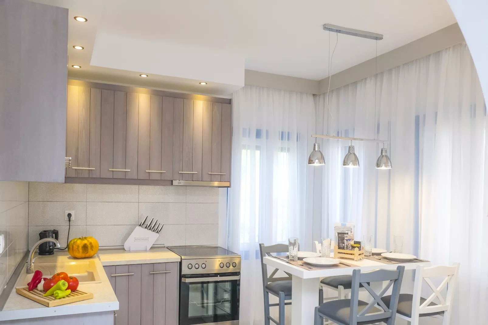 Holiday residence Acrotel Athena Villas, Elia Beach-Maisonette - Küche