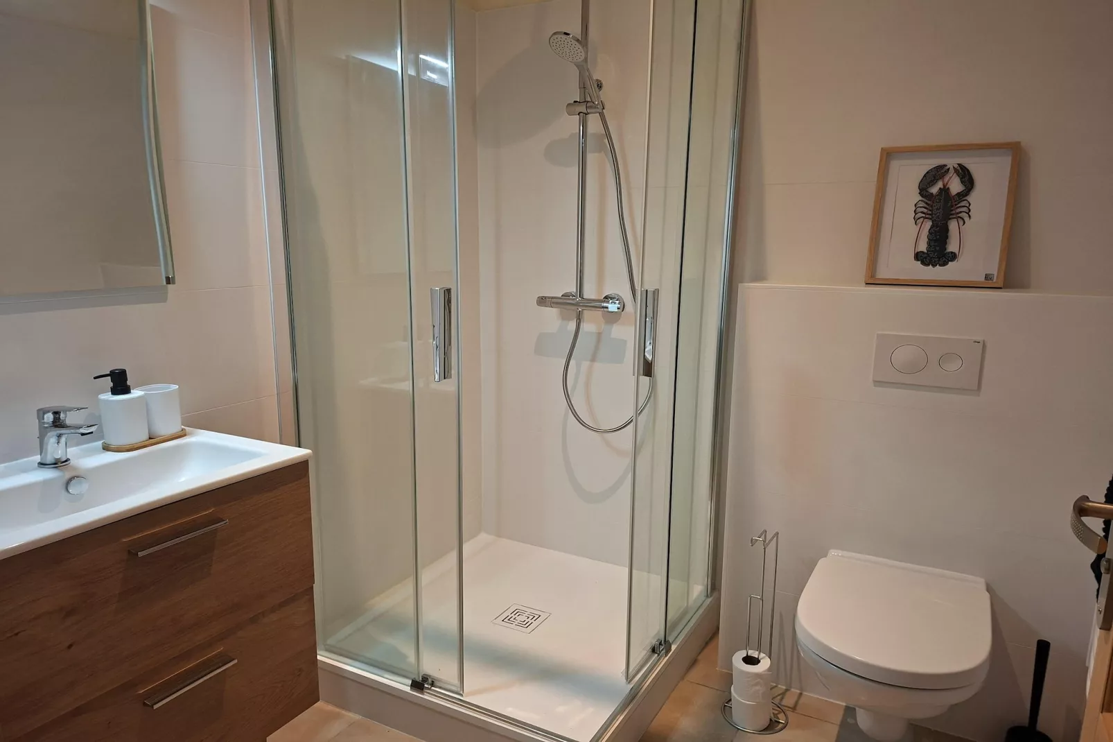 Ferienhaus mit Panoramablick Le Conquet - Badezimmer