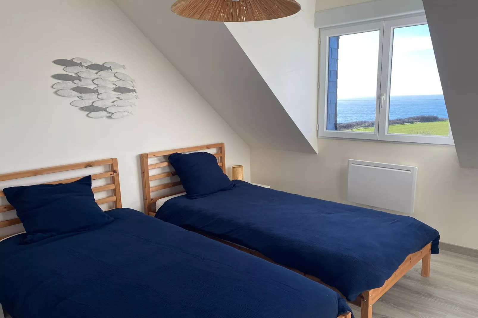 Ferienhaus mit Panoramablick Le Conquet - Schlafzimmer