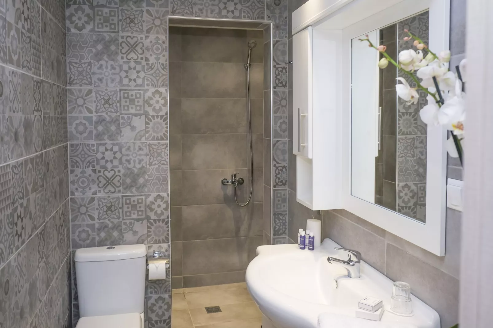 Holiday residence Acrotel Athena Villas, Elia Beach-Maisonette - Badezimmer