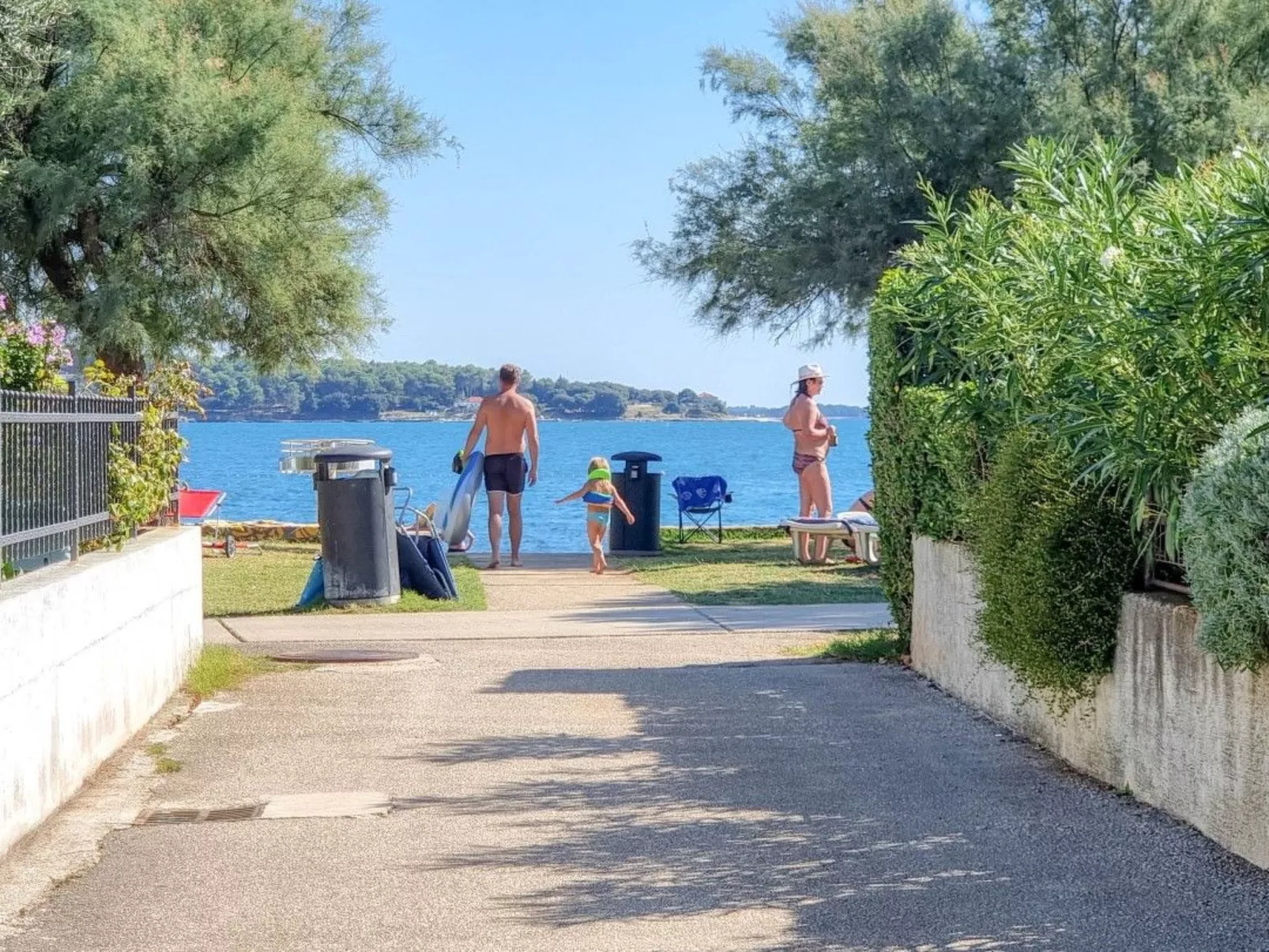 Wohnung "Pintar 1" mit Blick auf das Wasser - Draußen