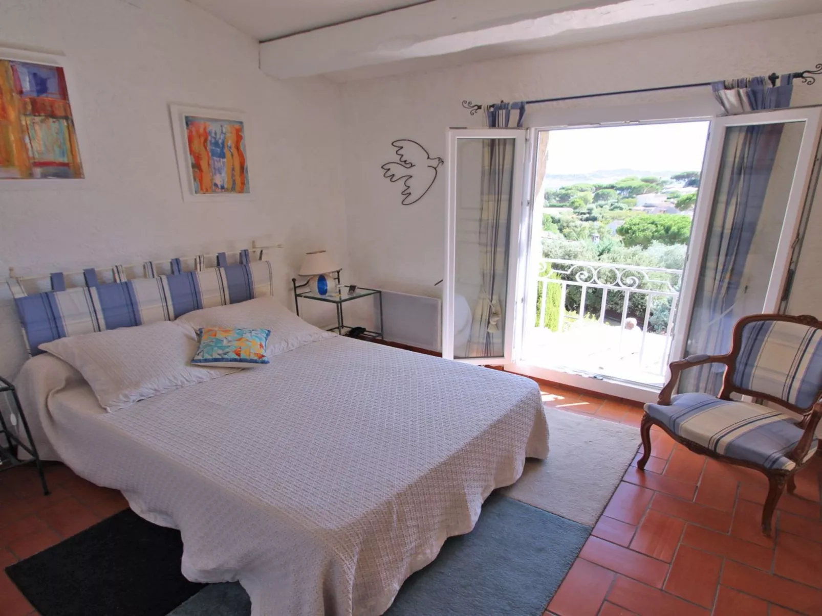 Haus 6 pers - Blick aufs Meer - Schwimmbad - Klima - Wifi - Drinnen