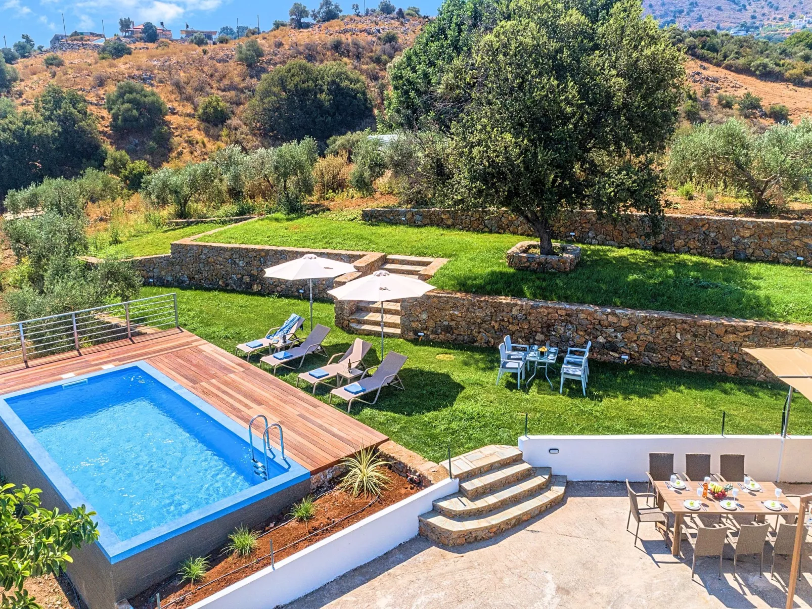 Georgioupolis Blaue Villa Privater Pool - Image-tags.info