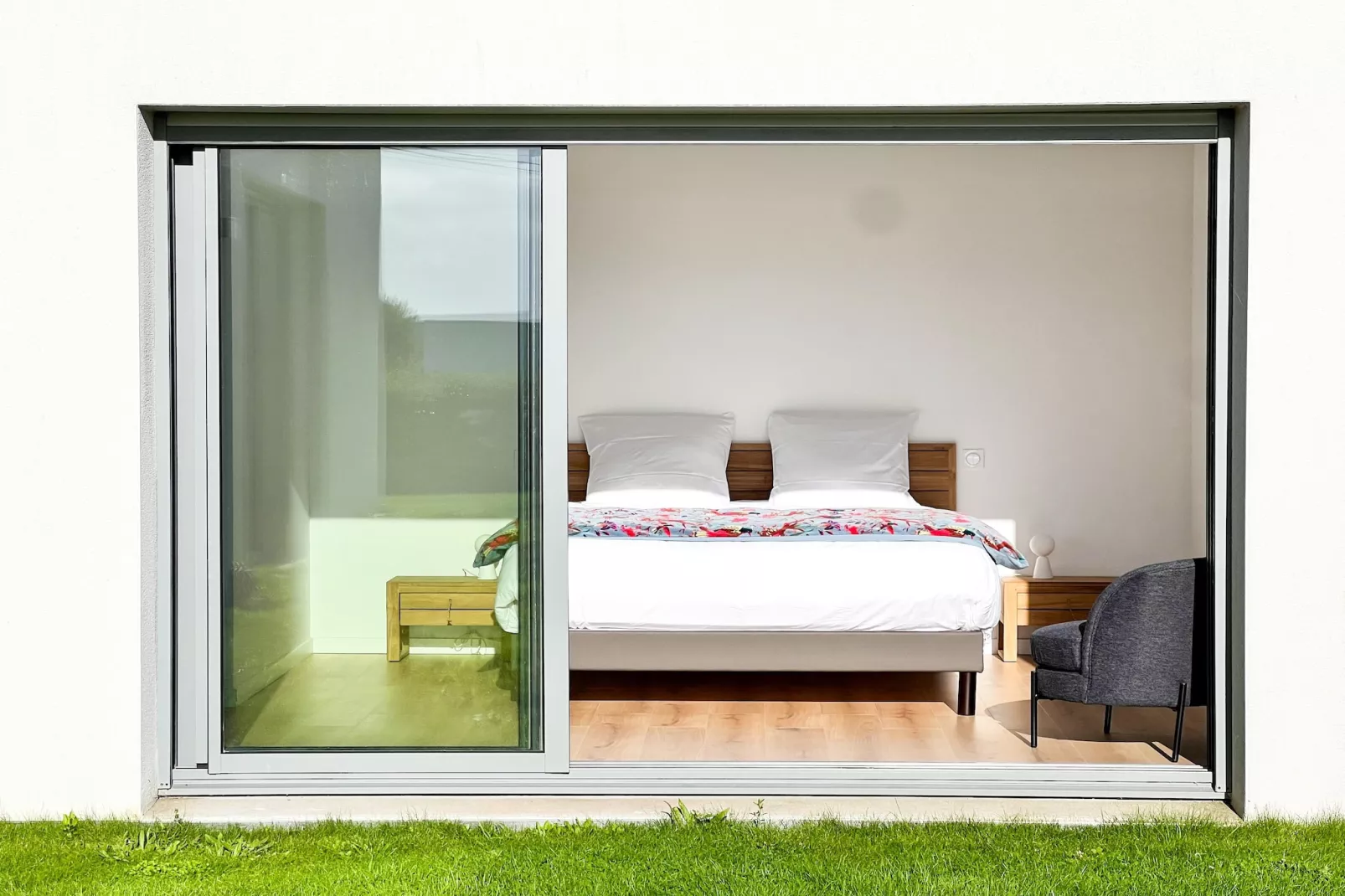 Architekten Villa mit Meerblick - Schlafzimmer