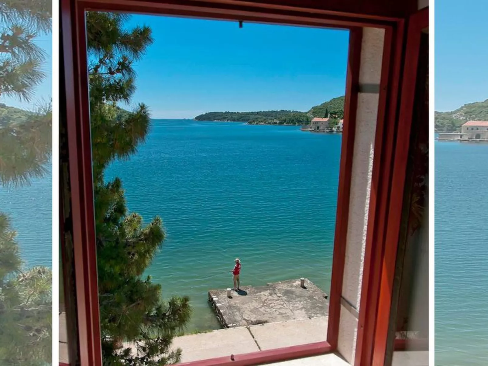 Privatzimmer im Schloss Seefront Zamagna, Mali Zaton NO. 8 - Outside