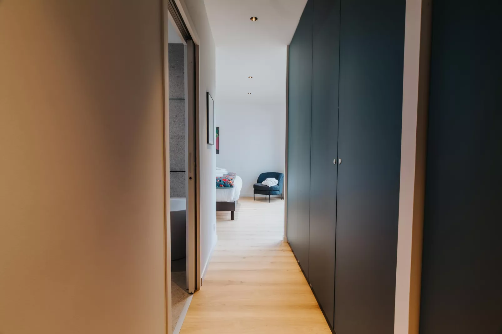 Architekten Villa mit Meerblick - Schlafzimmer