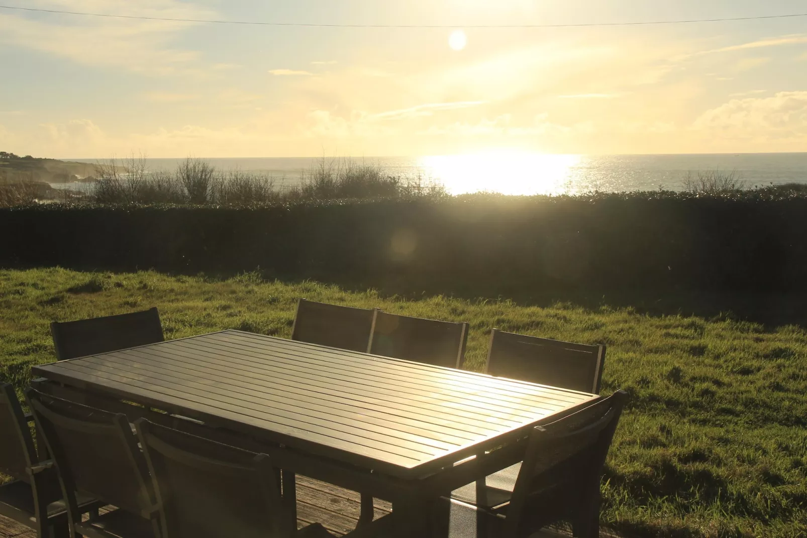 Ferienhaus mit Panoramablick Le Conquet - Terrasse/Balkon