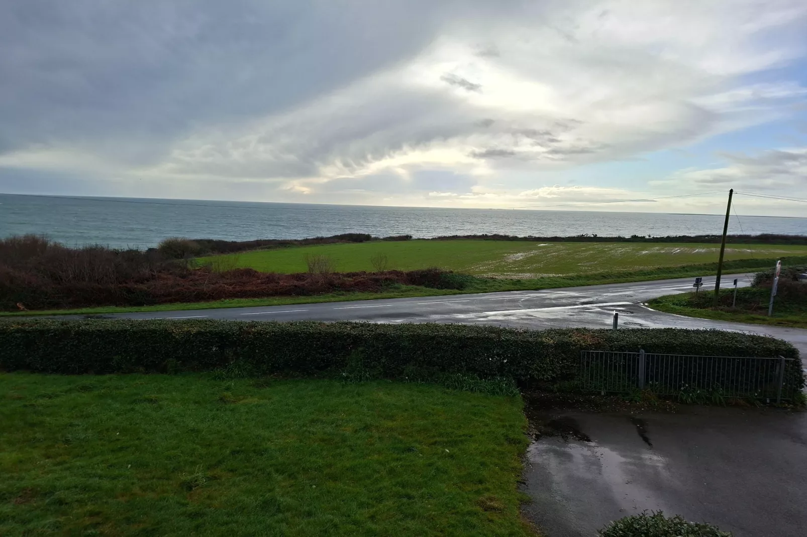 Ferienhaus mit Panoramablick Le Conquet - Aussicht Winter