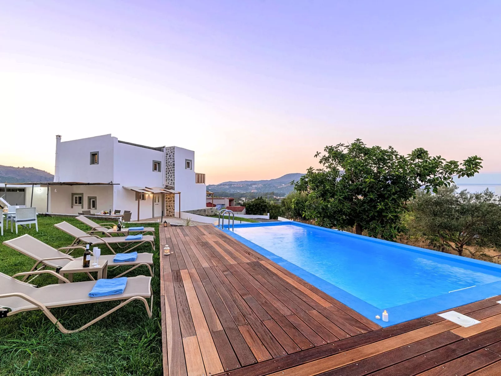 Georgioupolis Blaue Villa Privater Pool - Image-tags.info