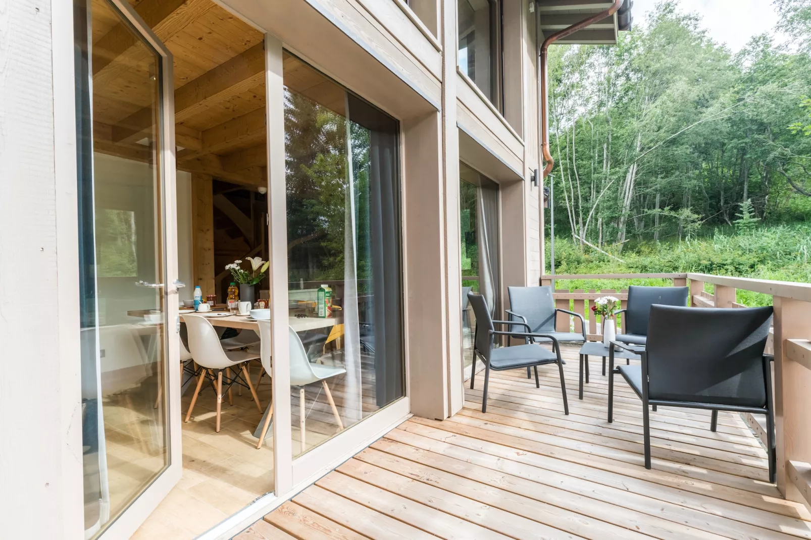 Les Portes de Megève 14 - Terrasse/Balkon
