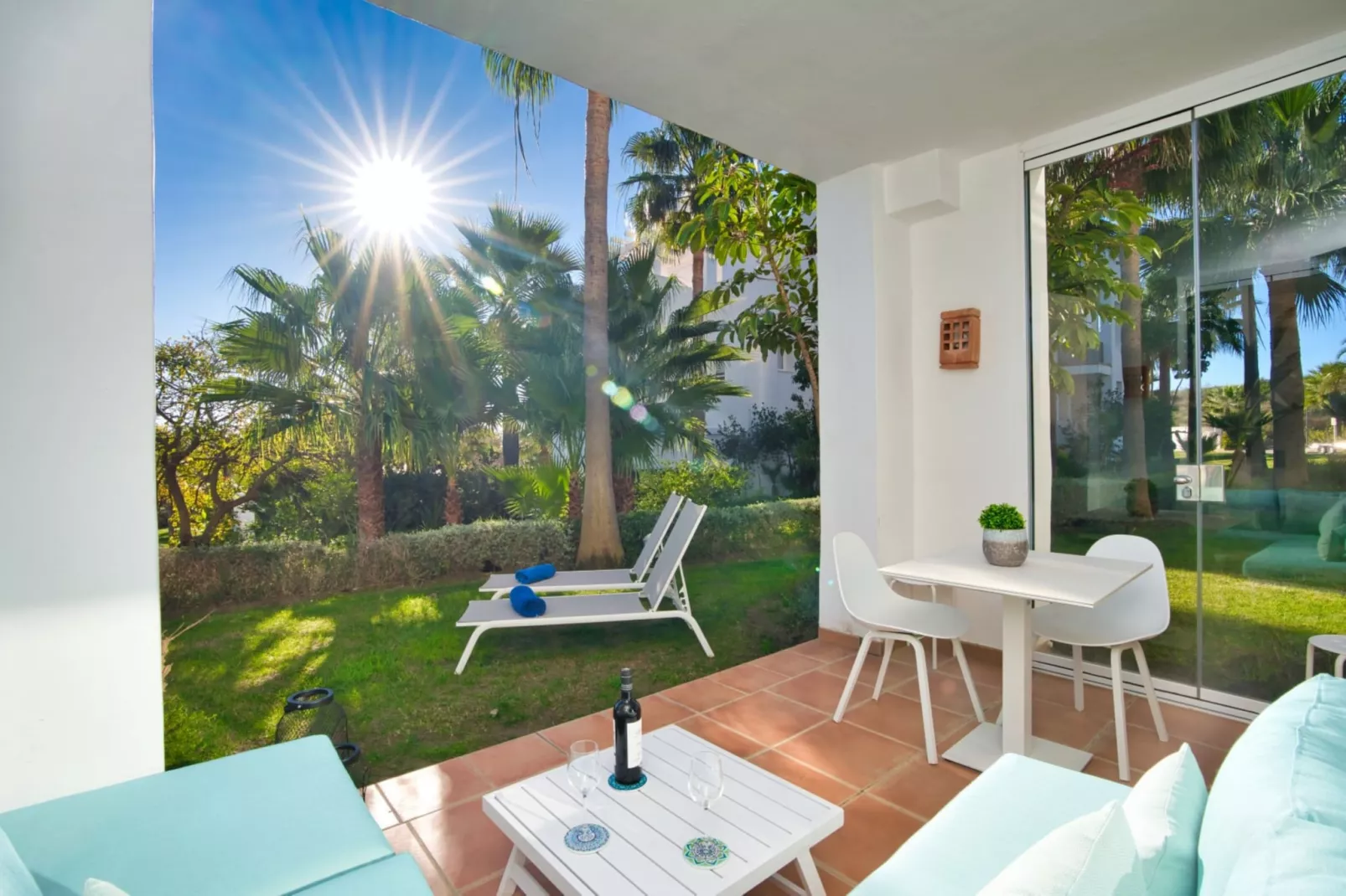 Stylish 2-Bed Apartment | Alcazaba Lagoon (303) - Terrasse / balcon